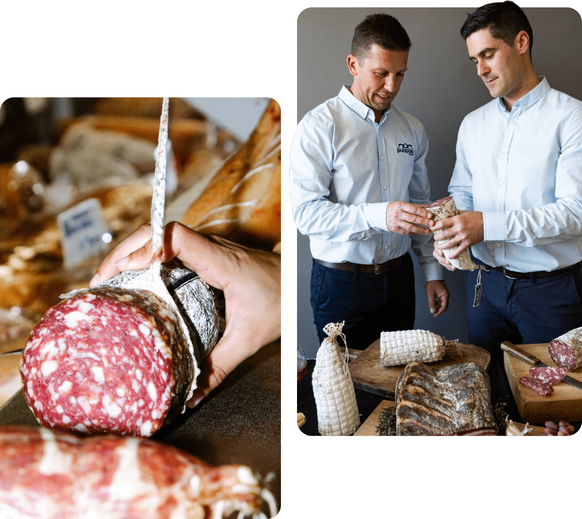 Double-min Guided by generations of Italian wisdom, at Puopolo, craft meets tradition in every handcrafted salumi